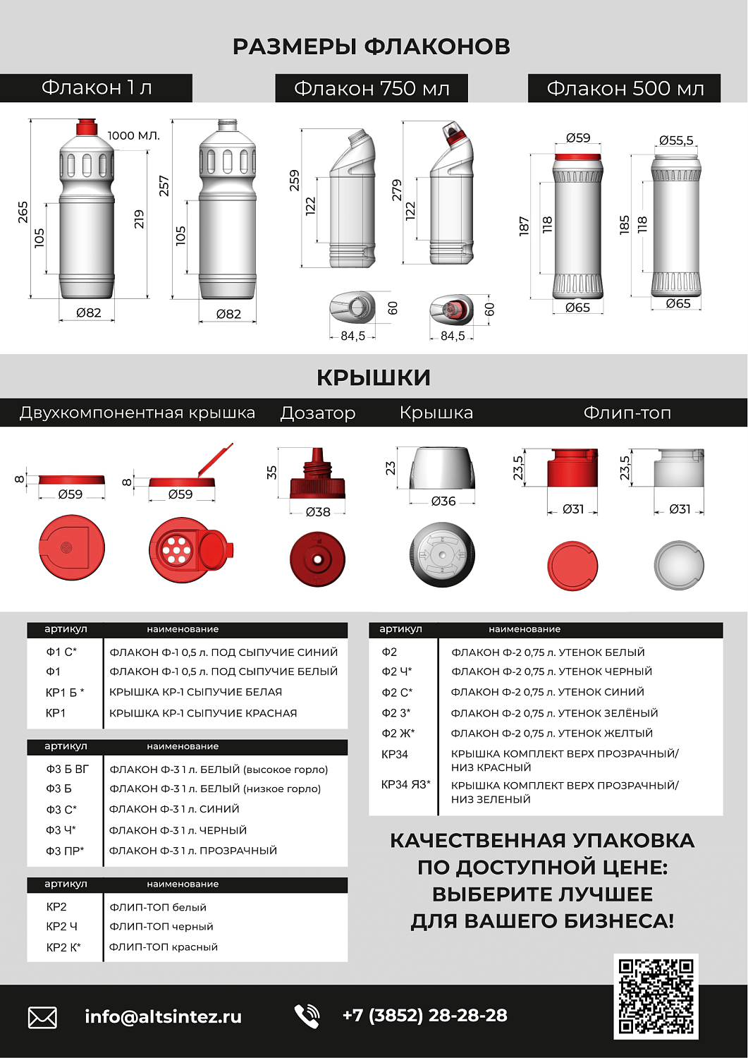 Открыты продажи на флаконы из ПНД для бытовой химии